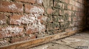 Salpeter oder Schimmel? Ausblühungen an der Wand richtig deuten